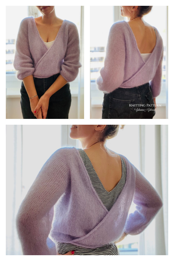 Camille Sweater Top Knitting Pattern