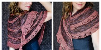 Merlot Lace Shawl Free Knitting Pattern