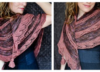 Merlot Lace Shawl Free Knitting Pattern