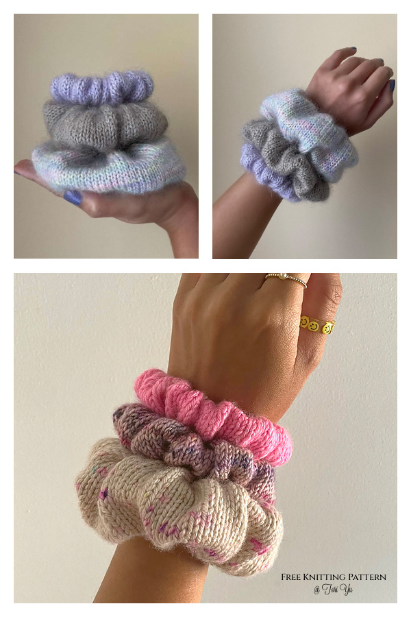 Soho Scrunchie Free Knitting Pattern