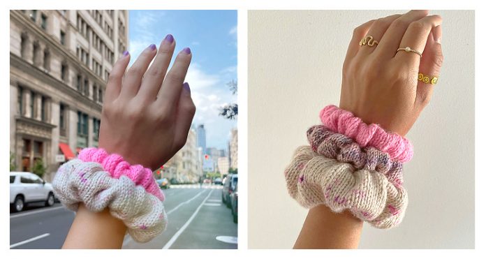 Soho Scrunchie Free Knitting Pattern