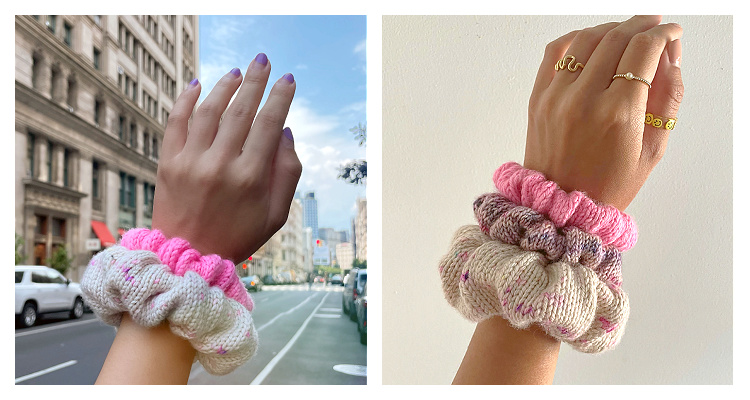 Soho Scrunchie Free Knitting Pattern - Knitting Pattern