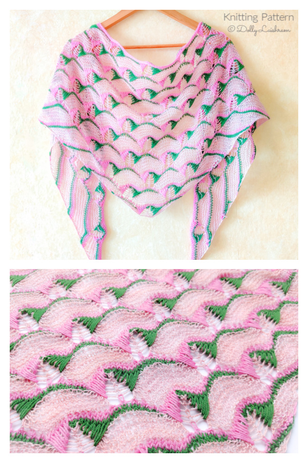 Wings to Fly Scarf Knitting Pattern