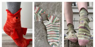 Fun Fish Socks Knitting Patterns