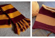 Harry Potter Hogwarts Scarf Free Knitting Pattern