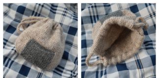 Onigiri Pouch Free Knitting Pattern