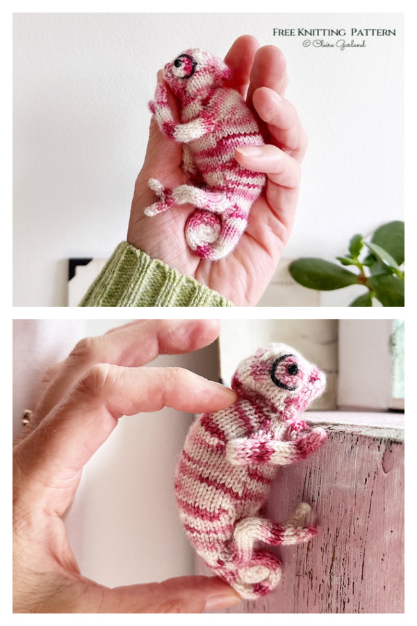 Amigurumi Chameleon Free Knitting Pattern