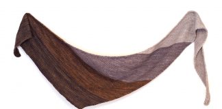 Basic Boomerang Shawl Knitting Pattern