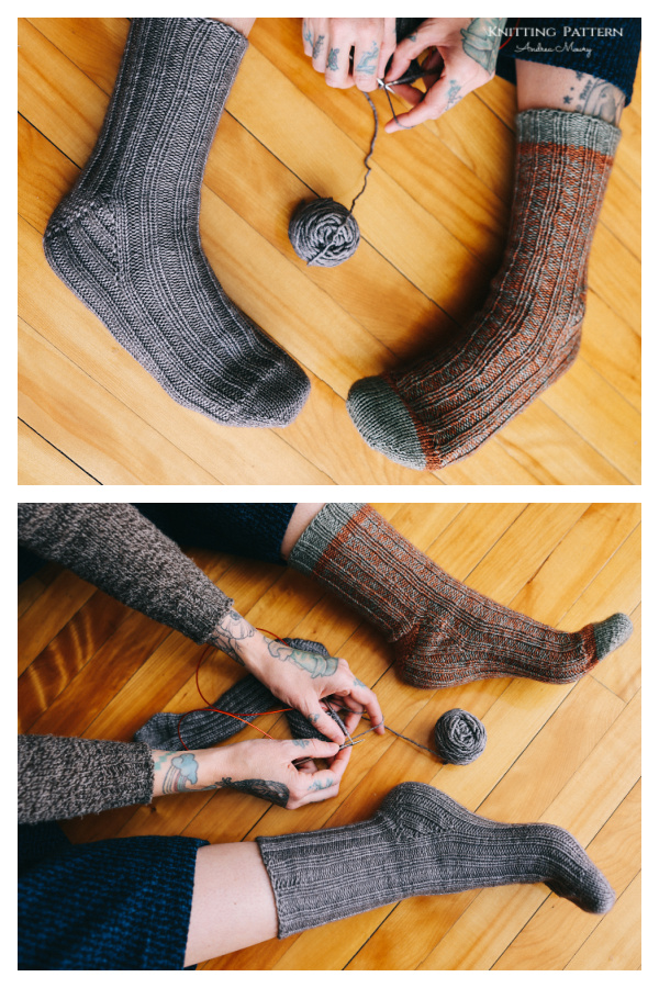 Bear Paw Socks Knitting Pattern