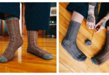 Bear Paw Socks Knitting Pattern