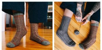 Bear Paw Socks Knitting Pattern