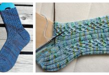 Celtic Denim Sock Free Knitting Pattern