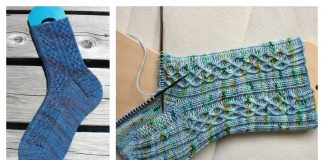 Celtic Denim Sock Free Knitting Pattern