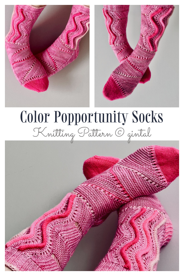 Color Popportunity Socks Knitting Pattern