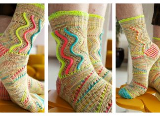 Color Popportunity Socks Knitting Pattern