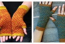 Endpaper Mitts Free Knitting Pattern