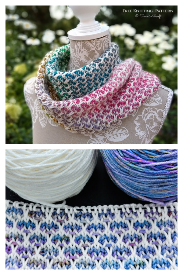 Just Weave It Cowl Free Knitting Pattern