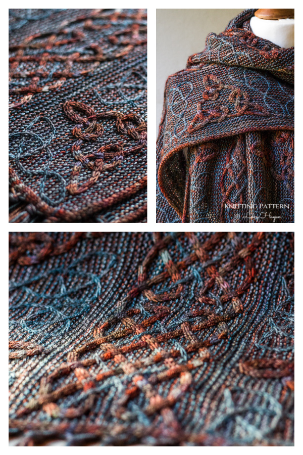 Lindisfarne Cable Scarf Knitting Pattern