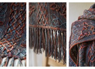 Lindisfarne Cable Scarf Knitting Pattern