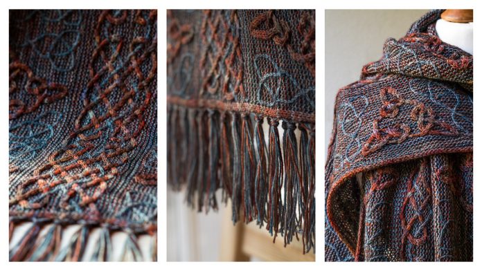 Lindisfarne Cable Scarf Knitting Pattern