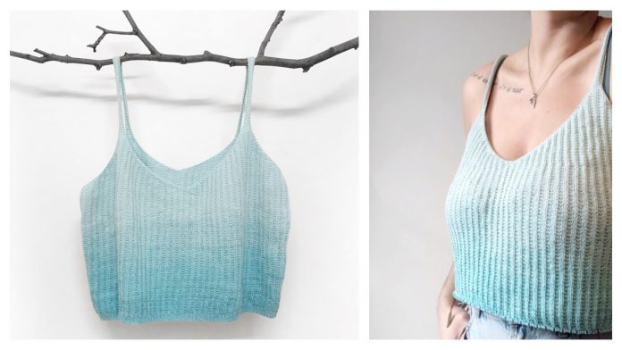 Seaside Summer Crop Top Free Knitting Pattern