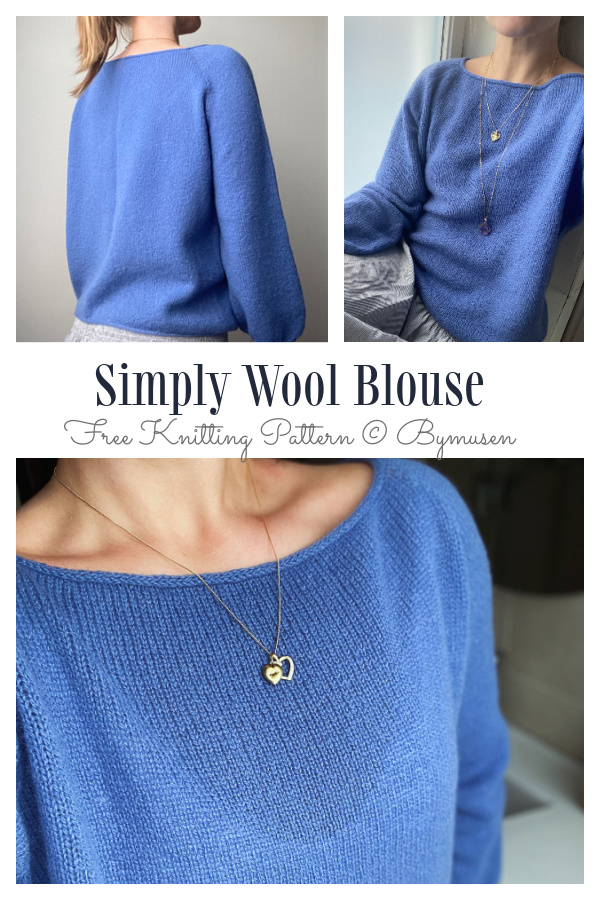 Simply Wool Blouse Free Knitting Pattern