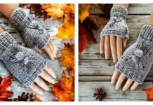 Spider Fingerless Gloves Free Knitting Pattern