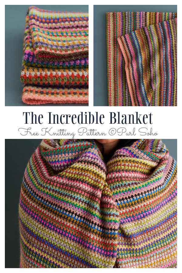 The Incredible Blanket Free Knitting Pattern