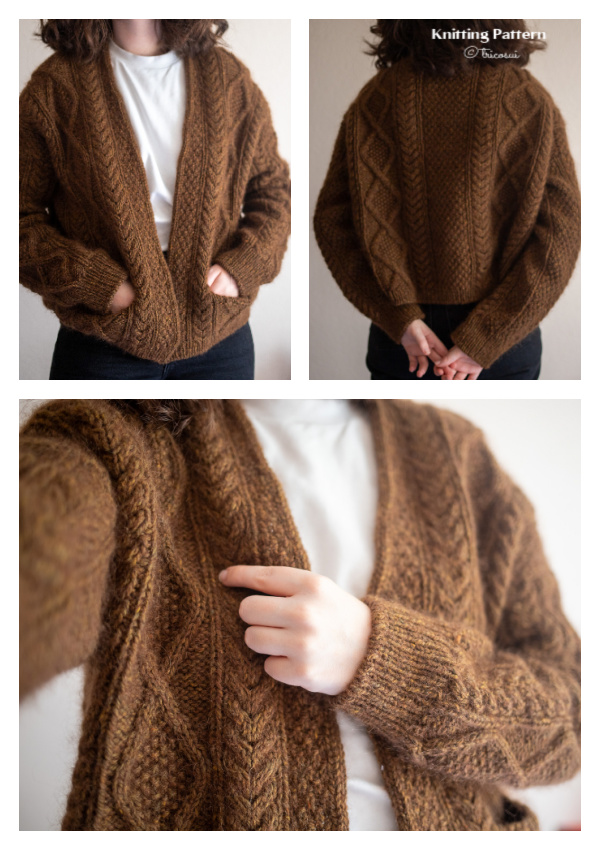 Book Club Cardigan Knitting Pattern