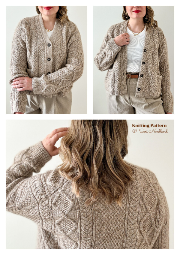 Book Club Cardigan Knitting Pattern