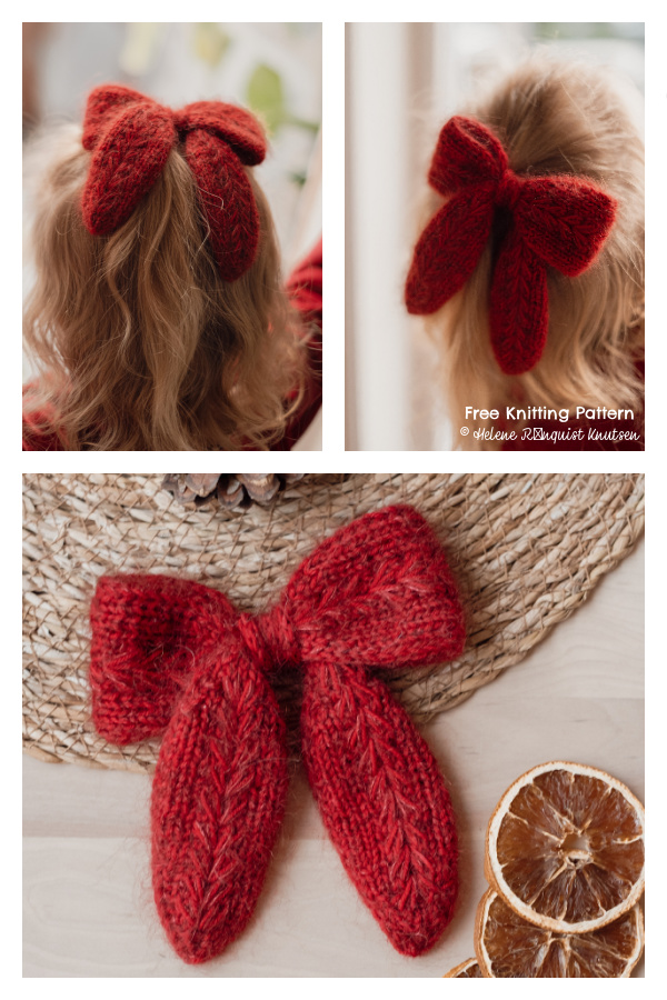 Cutest Wisteria Bow Free Knitting Pattern Cutest Wisteria Bow Free Knitting Pattern