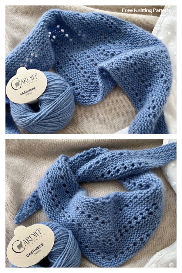 Eyelet Vibes Scarf Free Knitting Pattern