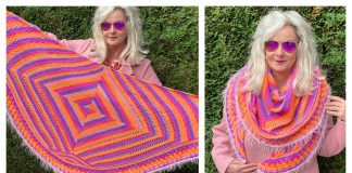 Geogradient Shawl Knitting Pattern