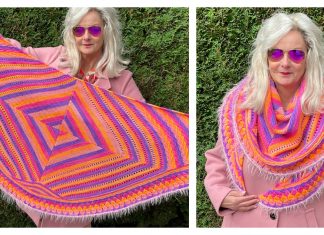 Geogradient Shawl Knitting Pattern