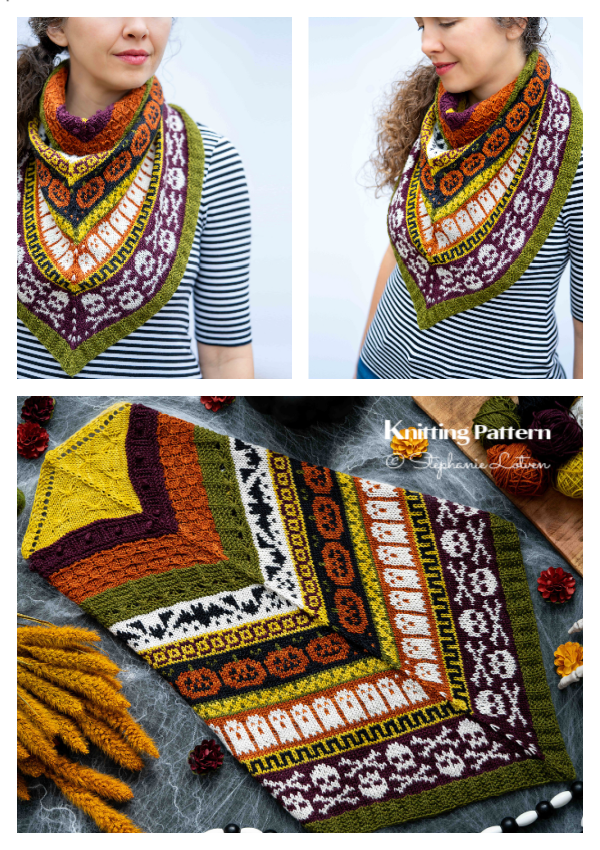 Haunted House Cowl Knitting Pattern