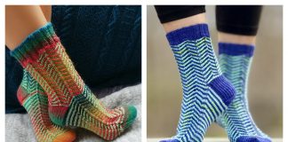 I Walk the Line Socks Free Knitting Pattern