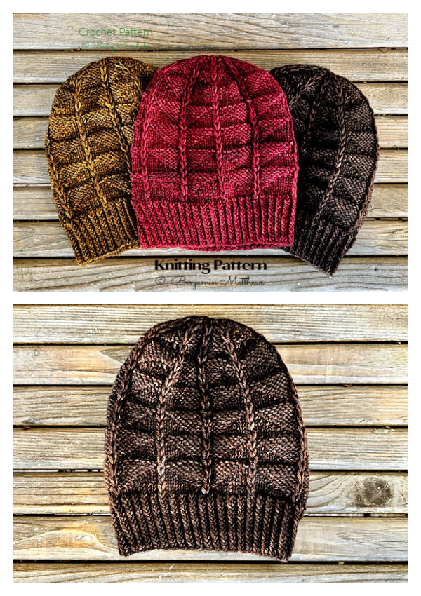 Orchard Harvest Beanie Hat Knitting Pattern