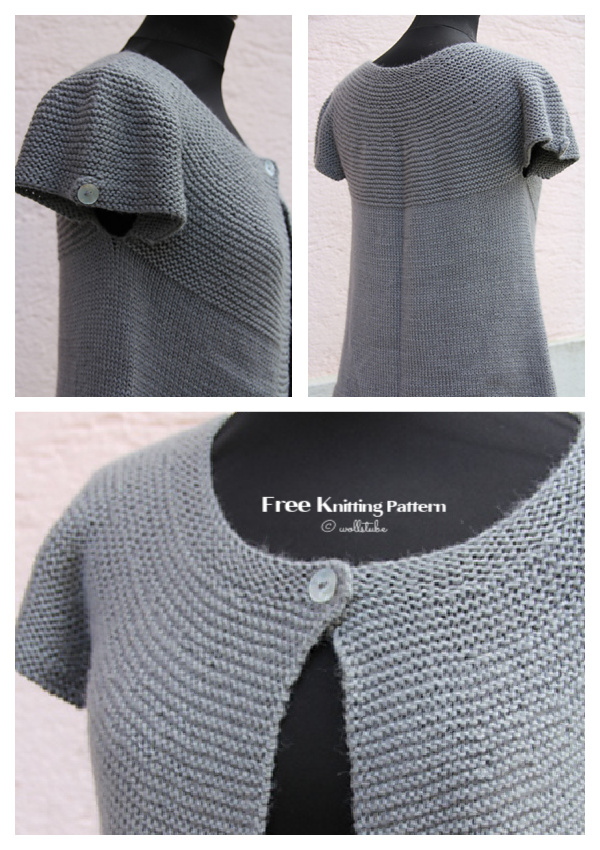 Summer Lavender Cardigan Free Knitting Pattern