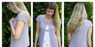 Summer Lavender Cardigan Free Knitting Pattern