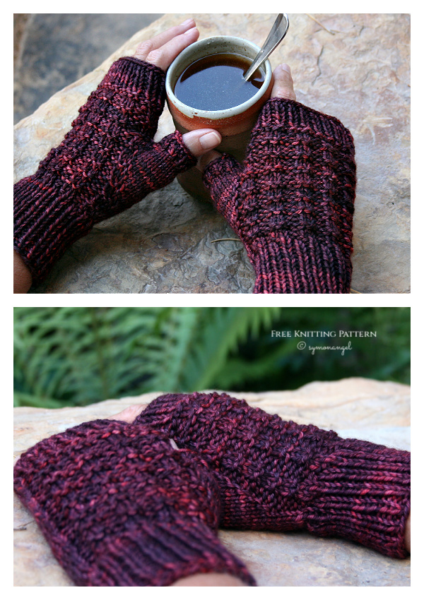 Cozy Thermal Mitts Free Knitting Pattern