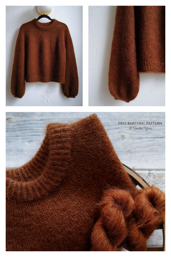 La Rentrée Pullover Sweater Free Knitting Pattern