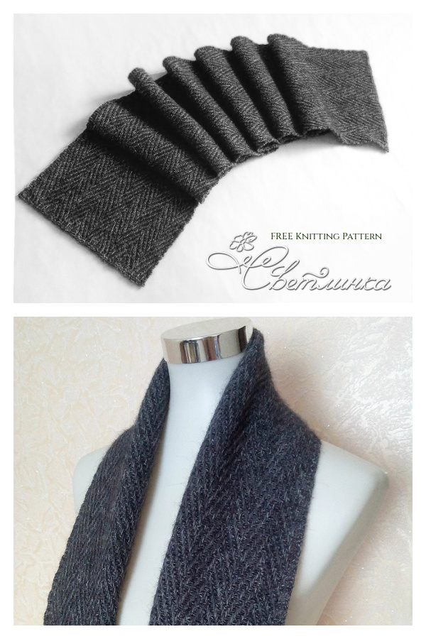 Long Henry Scarf Free Knitting Pattern