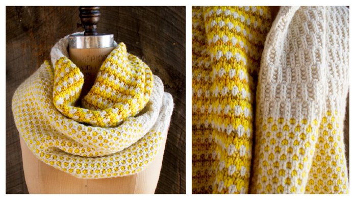 Stitch Block Cowl Free Knitting Pattern