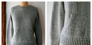 Sweatshirt Sweater Free Knitting Pattern