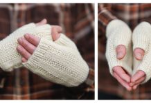 Timmer Fingerless Mittens Free Knitting Pattern