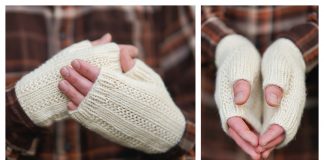 Timmer Fingerless Mittens Free Knitting Pattern