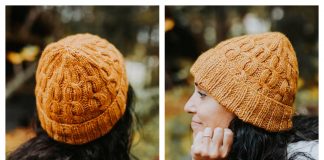 A Twisted Affair Cable Hat Free Knitting Pattern