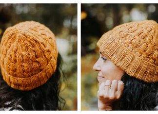 A Twisted Affair Cable Hat Free Knitting Pattern