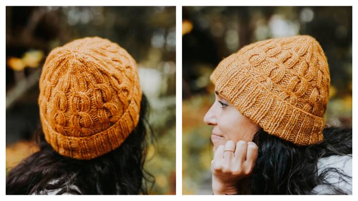 A Twisted Affair Cable Hat Free Knitting Pattern