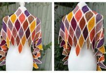 Blazing Gems Shawl Knitting Pattern